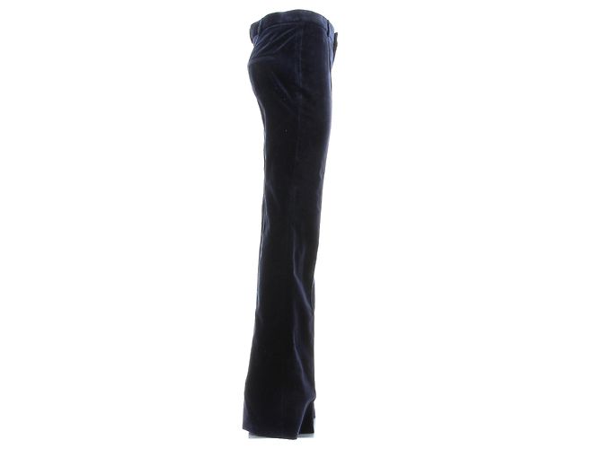 Saint Laurent Pantalón de terciopelo acampanado azul marino - vista 3