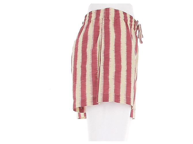 Pantaloncini Christian Dior a righe rosso e giallo - vista 3