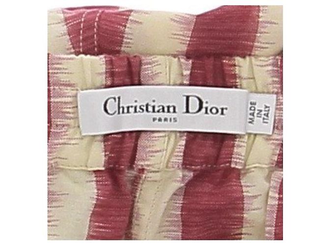 Pantaloncini Christian Dior a righe rosso e giallo - vista 5