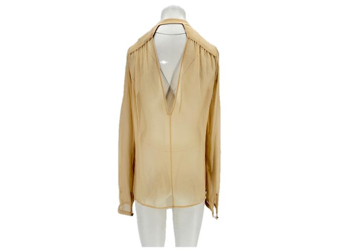 Autre Marque Top de seda beige FELDER FELDER - vista 2
