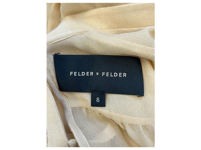Autre Marque Top de seda beige FELDER FELDER - vista 6