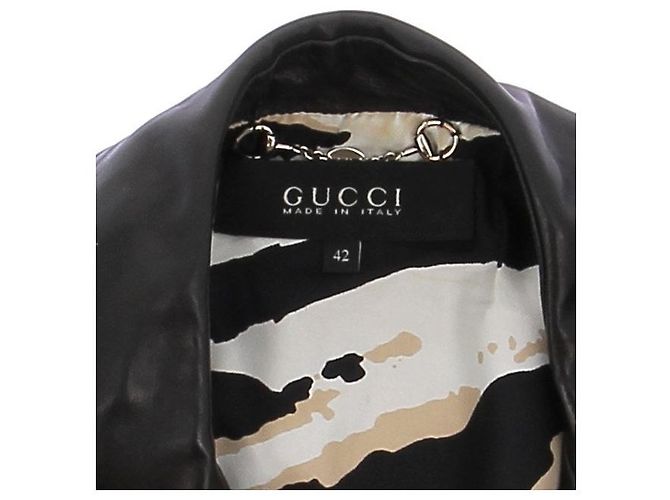 Gucci Lederjacke Perfecto Schwarz - Ansicht 5