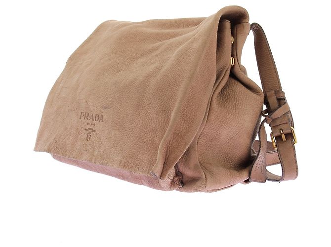 Prada Borsa a tracolla marrone - vista 5