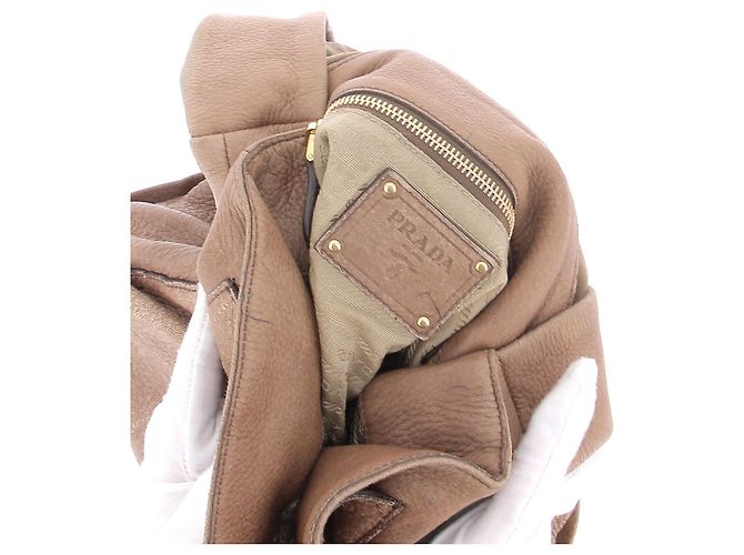 Prada Borsa a tracolla marrone - vista 8