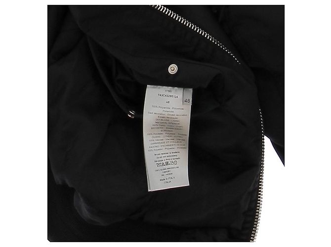 Giacca Bomber Dior Nera con Logo Nero - vista 6
