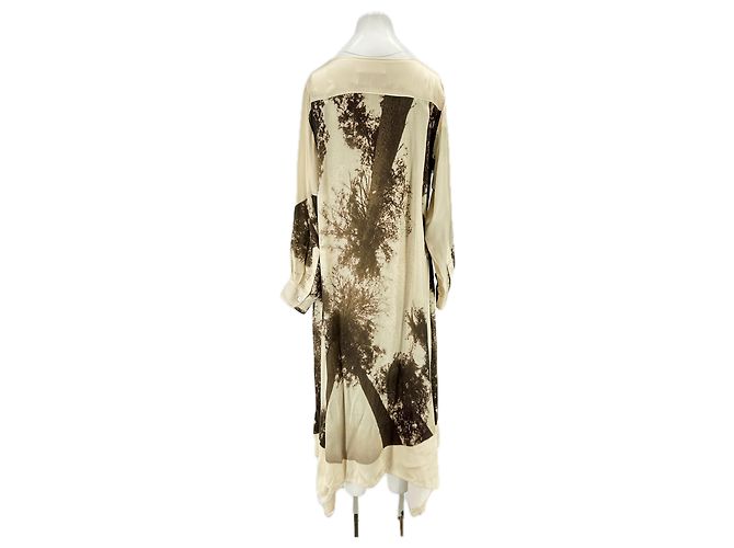 Autre Marque Abito lungo GROVER RAD beige e marrone - vista 2