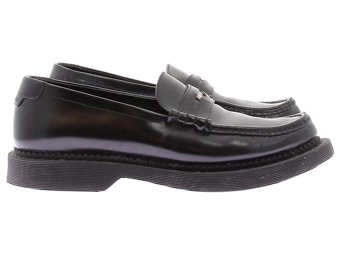 Mocassini Saint Laurent in pelle nera Taglia 43 Nero - vista 2