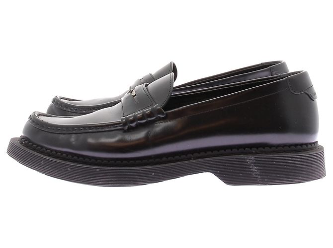 Mocassini Saint Laurent in pelle nera Taglia 43 Nero - vista 3