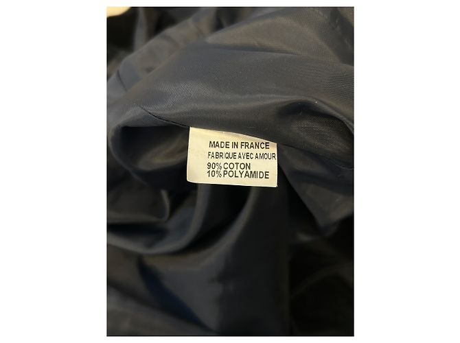 Autre Marque MODETROTTER Marineblaue Multizip-Jacke mit Gürtel - Ansicht 7