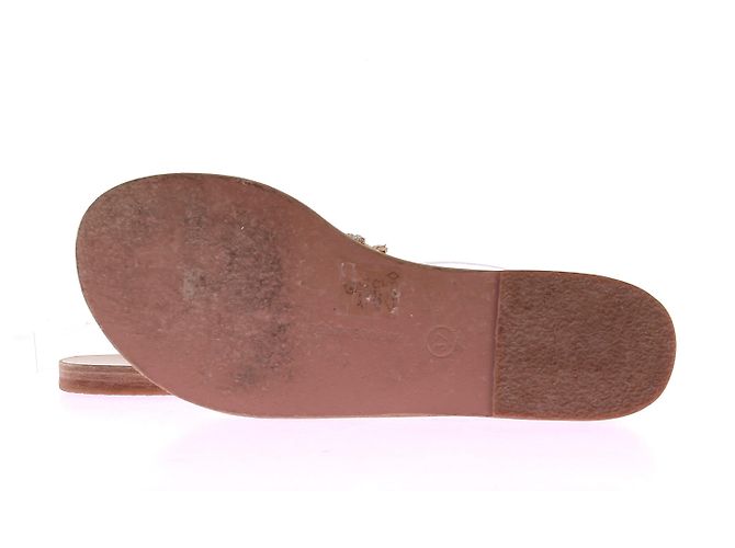 Ancient Greek Sandals Sandali in pelle con strass beige - vista 7