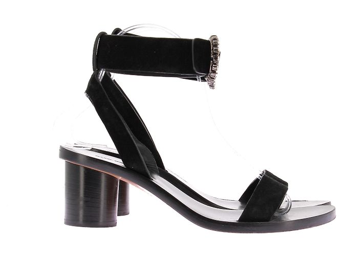 Isabel Marant Sandali con tacco in camoscio Nero - vista 2
