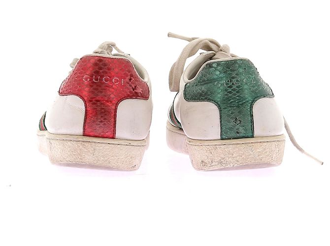 Gucci Leder Sneakers "Ace" Weiß - Ansicht 5