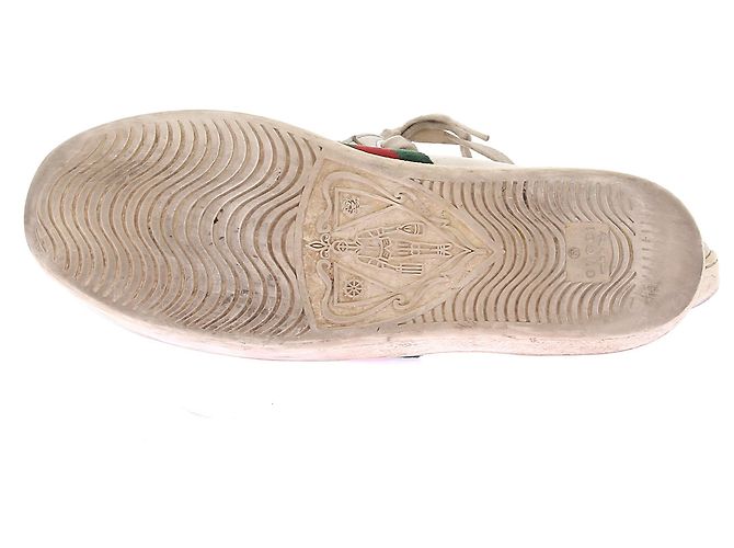Gucci Leder Sneakers "Ace" Weiß - Ansicht 7