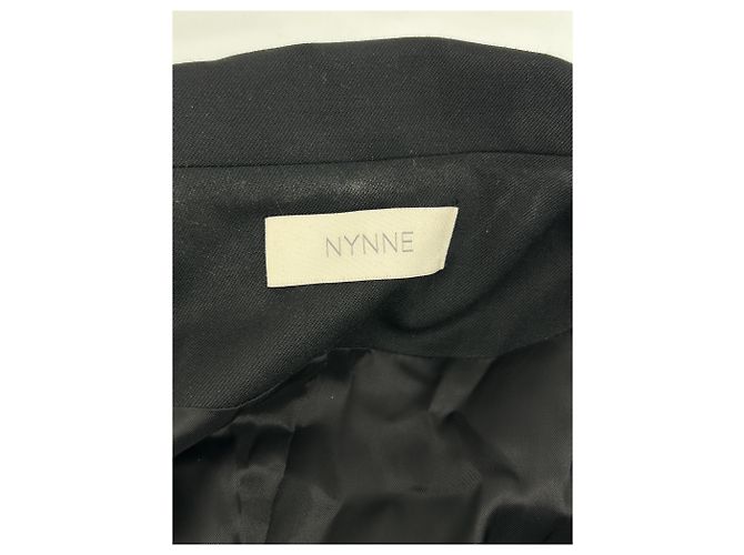 Autre Marque NYNNE Schwarzer Blazer aus Mischwolle Größe 36 - Ansicht 5