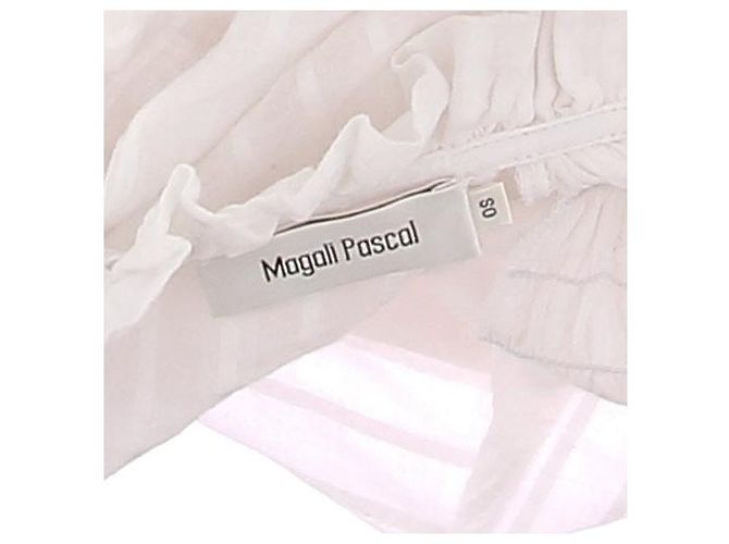 Vestido camisa Magali Pascal blanco de algodón - vista 5