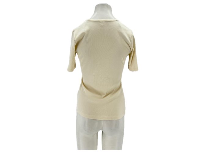 Autre Marque Blusa de manga curta creme ARKET em algodão Bege - vista 2