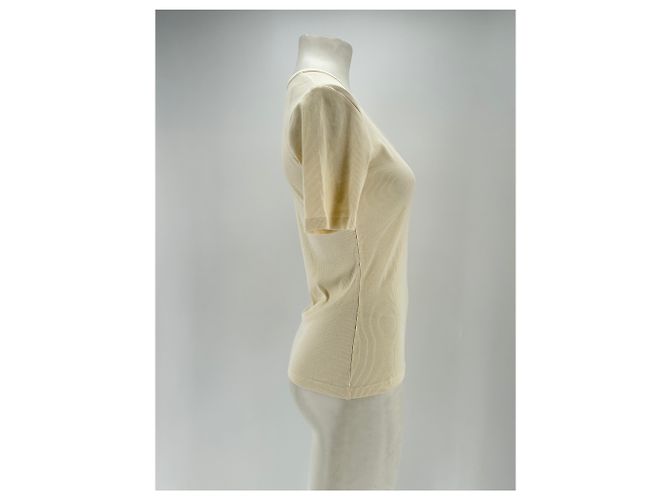 Autre Marque Blusa de manga curta creme ARKET em algodão Bege - vista 3