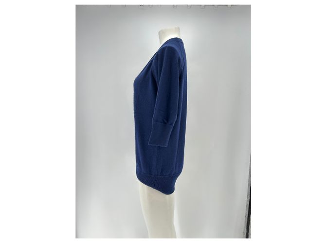 Suéter de cachemira azul marino Leetha S - vista 4
