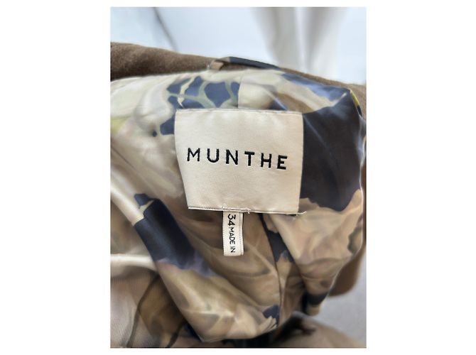 Autre Marque MUNTHE Wollmantel Hellbraun - Ansicht 5