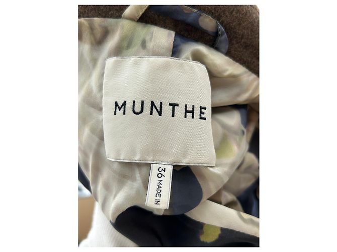Autre Marque MUNTHE Wollmantel Hellbraun - Ansicht 5