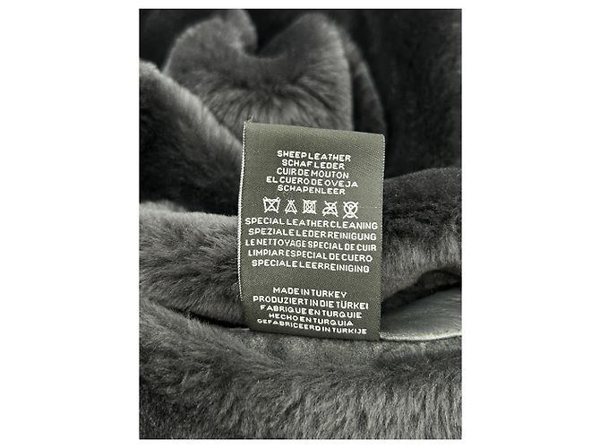 Giorgio Armani Schwarze Schaflederjacke - Ansicht 5
