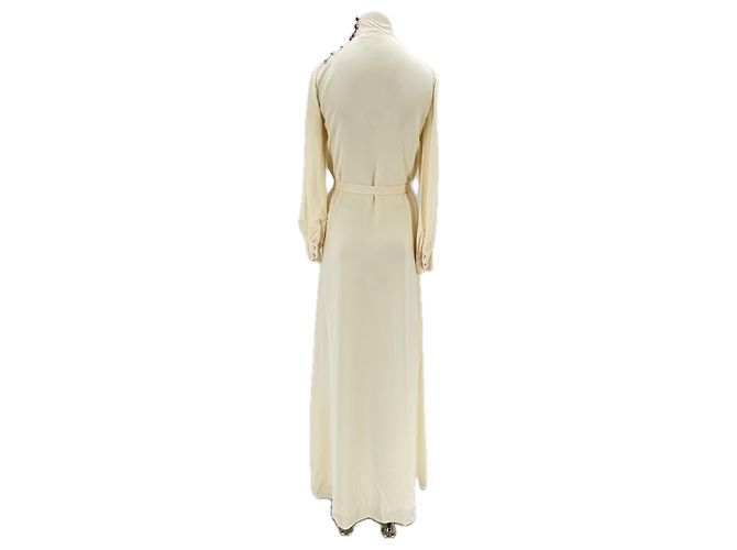 Tory Burch Seiden Maxikleid Beige - Ansicht 2