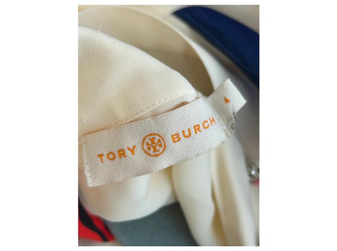 Tory Burch Seiden Maxikleid Beige - Ansicht 5