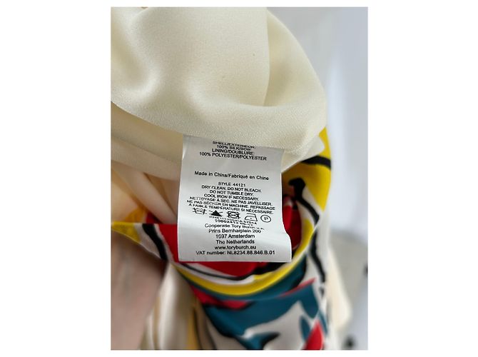 Tory Burch Seiden Maxikleid Beige - Ansicht 6