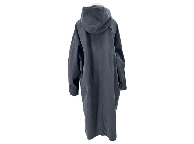 Autre Marque Giacca parka lunga nera in cotone BEST MOMENT Nero - vista 2