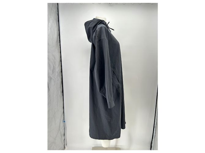 Autre Marque Giacca parka lunga nera in cotone BEST MOMENT Nero - vista 3
