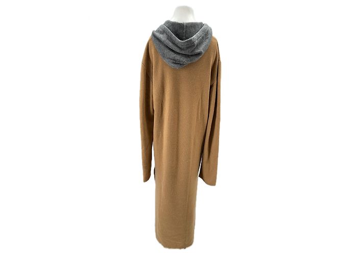 Loewe Vestido largo camel de lana Camello - vista 2