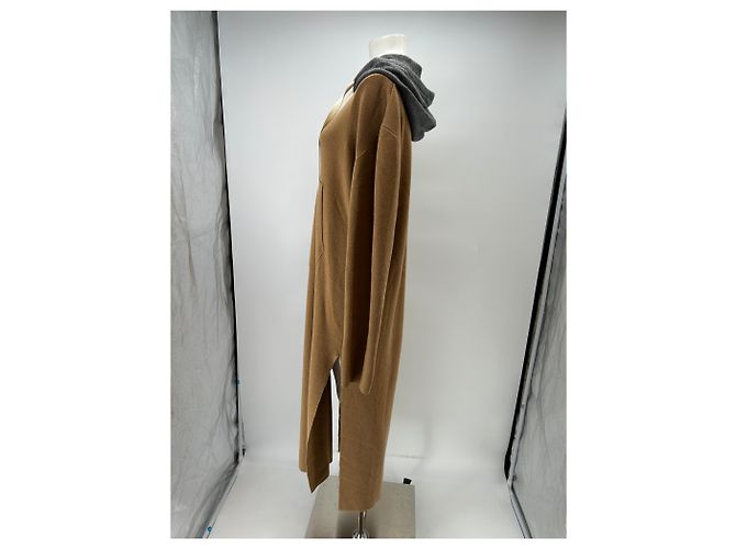 Loewe Vestido largo camel de lana Camello - vista 4
