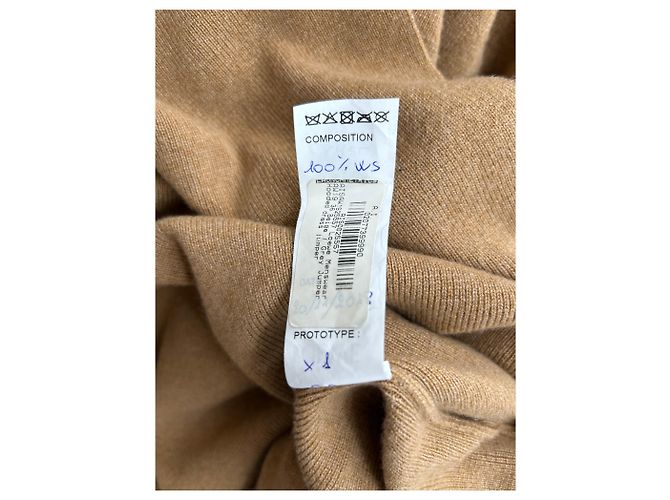 Loewe Vestido largo camel de lana Camello - vista 6