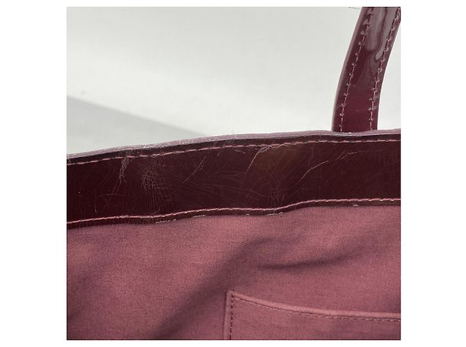 Borsa Tote Vernis Wilshire MM di Louis Vuitton Rosso - vista 11