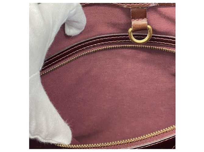 Borsa Tote Vernis Wilshire MM di Louis Vuitton Rosso - vista 12