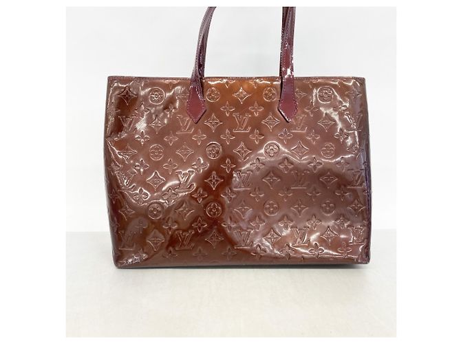 Borsa Tote Vernis Wilshire MM di Louis Vuitton Rosso - vista 13