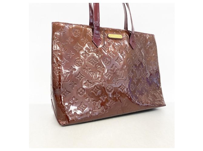 Borsa Tote Vernis Wilshire MM di Louis Vuitton Rosso - vista 2
