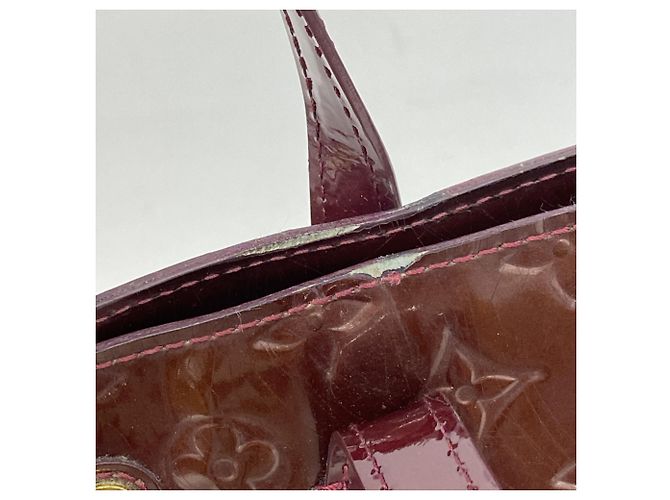 Borsa Tote Vernis Wilshire MM di Louis Vuitton Rosso - vista 7