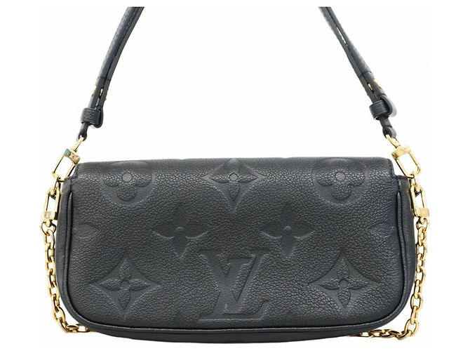 Portafoglio Louis Vuitton Monogram Empreinte con catena Ivy Nero - vista 10