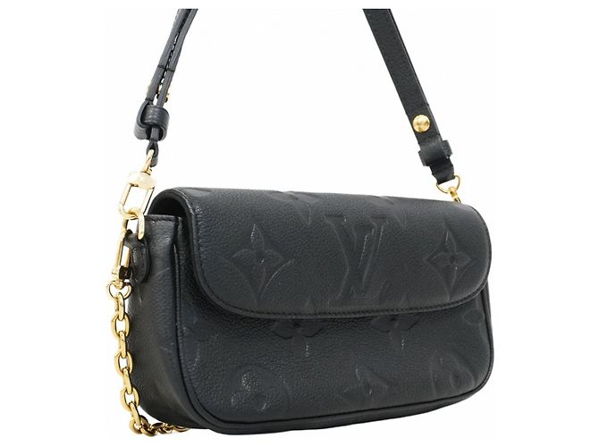 Portafoglio Louis Vuitton Monogram Empreinte con catena Ivy Nero - vista 2