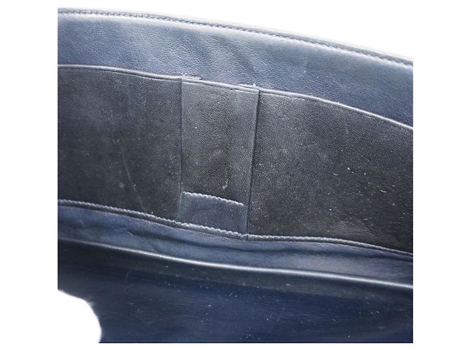 Borsa Hermès Ring de Toile H Blu navy - vista 11