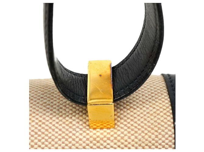 Borsa Hermès Ring de Toile H Blu navy - vista 8