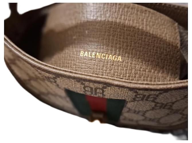 Gucci x Balenciaga Mini Jackie Marrone - vista 4