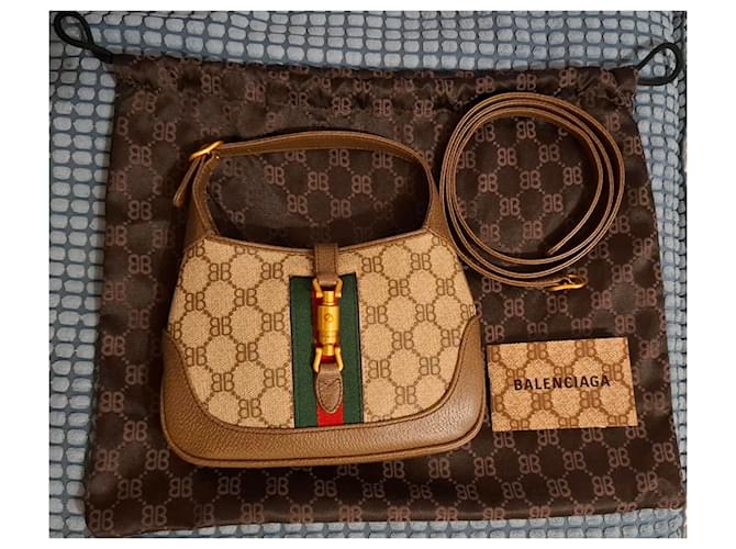 Gucci x Balenciaga Mini Jackie Marrone - vista 8