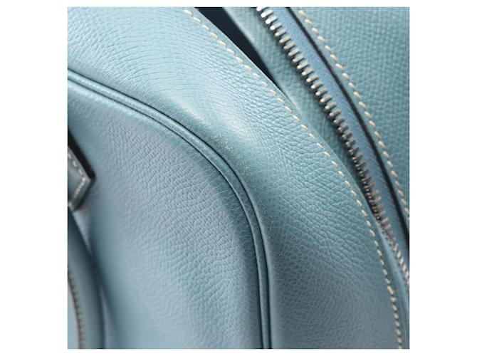 Borsa Hermès Plume 28 Blu - vista 10