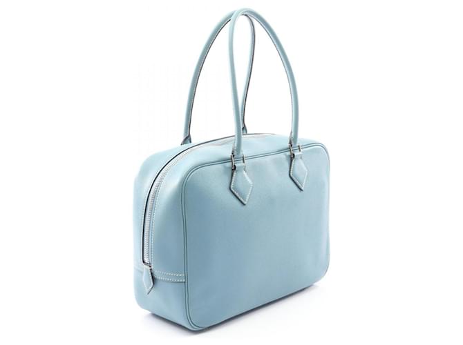Borsa Hermès Plume 28 Blu - vista 2