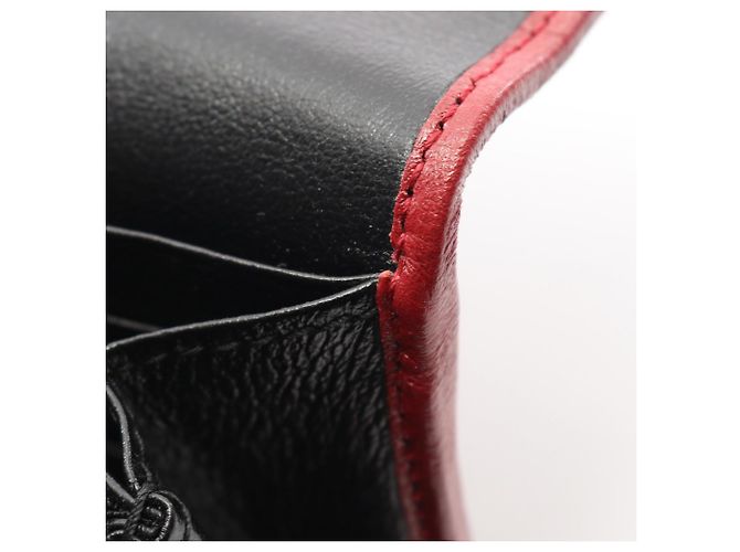 Gucci GG Marmont Bifold Langbörse Schwarz Rot Beige - Ansicht 5