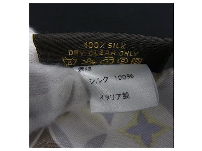 Foulard in seta multicolore Louis Vuitton - vista 4