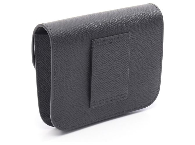 Billetera Bifold Slim Constance Hermès Negro - vista 2