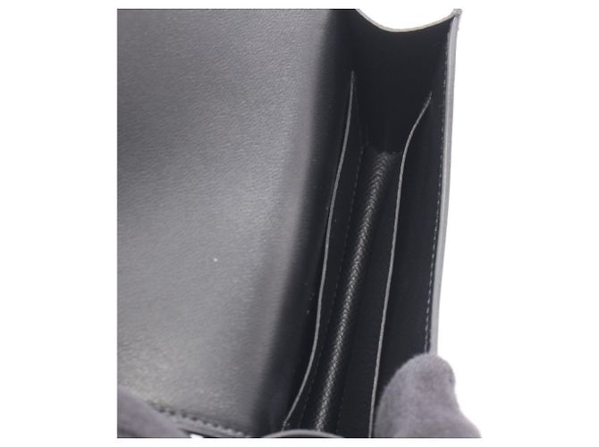 Billetera Bifold Slim Constance Hermès Negro - vista 3